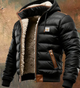 Europa y los Estados Unidos de la nueva explosión de ropa de hombre invierno chaqueta de invierno con chaqueta con capuchón gruesa