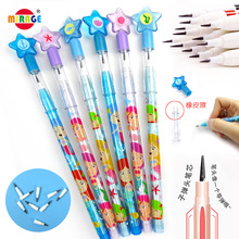 美乐奇免削铅笔橡皮擦小学生学习用品礼品HB铅笔11节下蛋笔广告笔