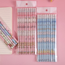 奔贝儿铅笔10支袋装可爱卡通学生奖励礼物文具用品儿童hb铅笔批发