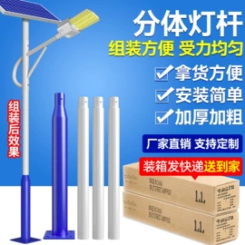 太阳能灯;灯柱灯杆;道路照明灯