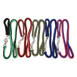 Pet eight-strand traction rope large dog explosion-proof walking dog rope polypropylene woven collar anti-bite dog chain wholesale