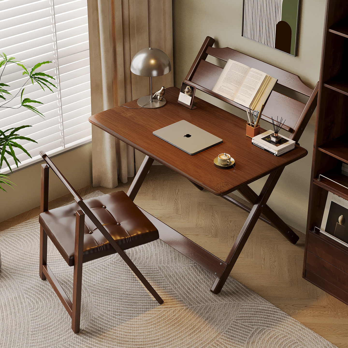 Mesa de estudio plegable, estudio infantil, mesa de computadora de elevación, dormitorio, mesa multifuncional simple sin instalación