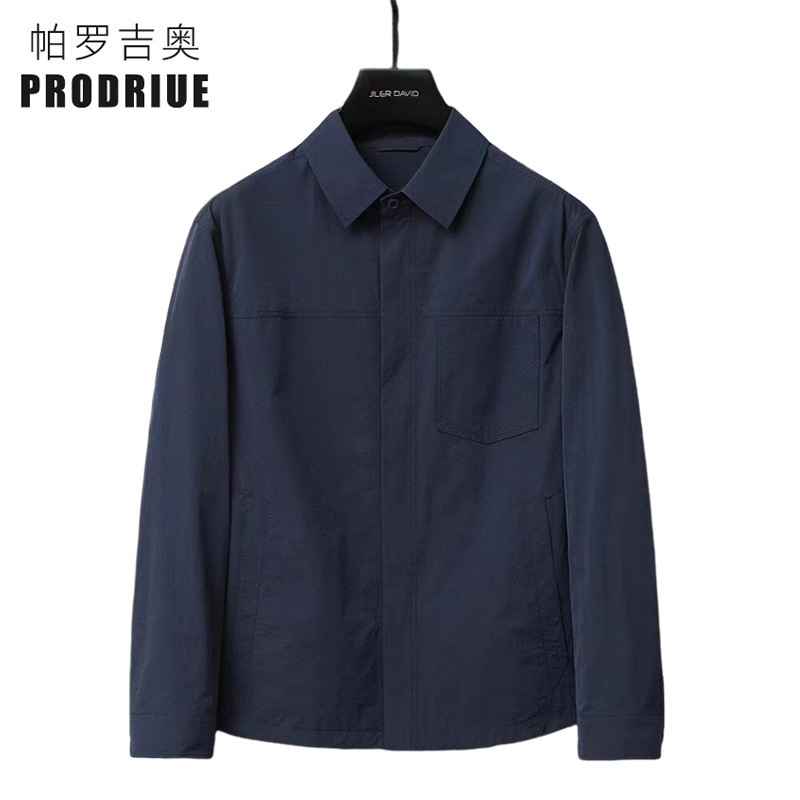 Autumn thin casual business coat comfortable, soft and shaped to wear non-ironing easy-to-care coat manufacturers wholesale