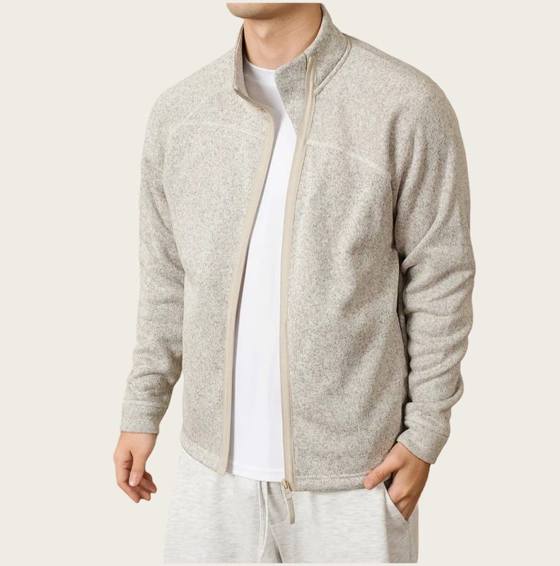 Men's Spring and Autumn Sports and Leisure Double-Sided Stand-Up Collar Zipper Cardigan Outdoor Fleece Long-Sleeved Cross-Border Men's Clothing Men's Spring and Autumn Sports and Leisure Double-Sided Stand-Up Collar Zipper Cardigan Outdoor Fleece Long-Sleeved Cross-Border Men's Clothing