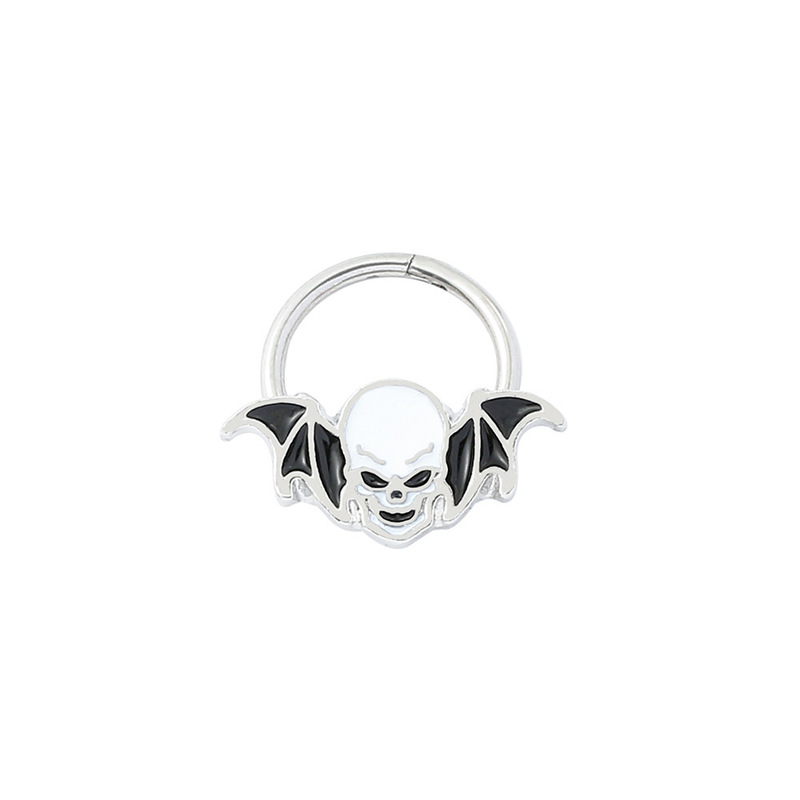 ハロウィン要素コウモリゴーストカボチャ愛鼻リングボディピアスジュエリーヒップホップパンクアクセサリー電気メッキなし|undefined