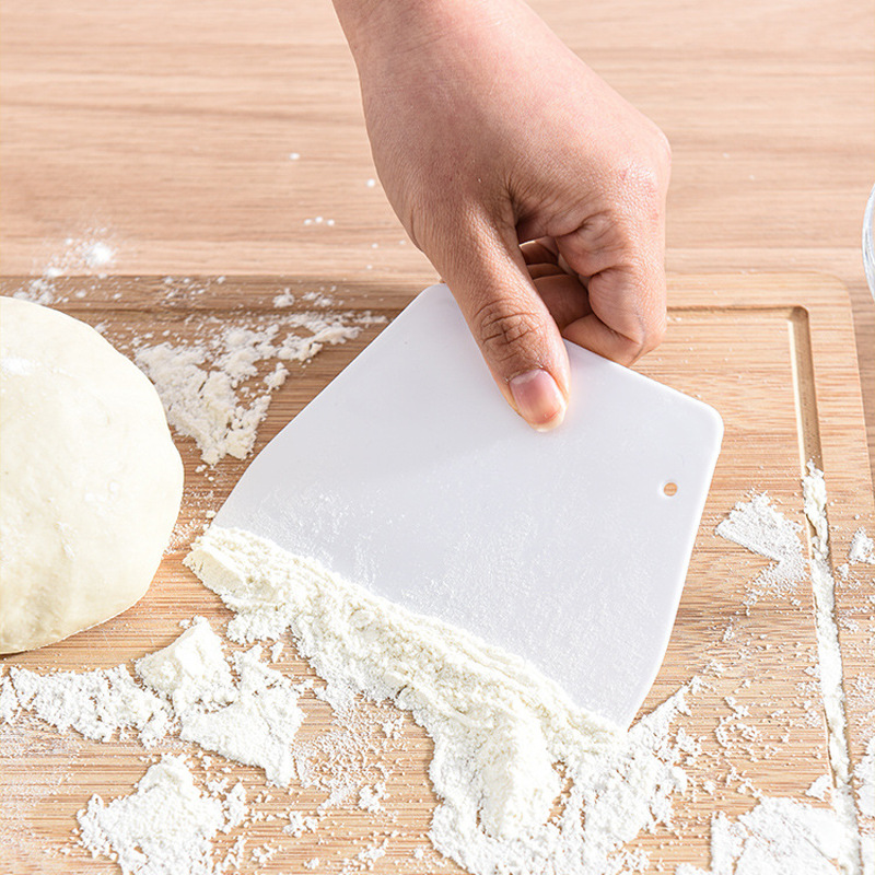 烘焙工具 奶油蛋糕巧克力切面刮板 小号食品级梯形塑料刮板工具