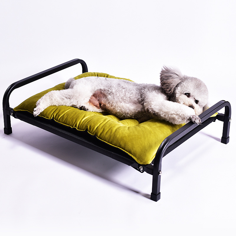Pet Iron Bed Dog Mesh Bed Four Seasons Pet Supplies Summer Dog Bed Kennel Winter Dog Mat Cotton Mat Thick Mat