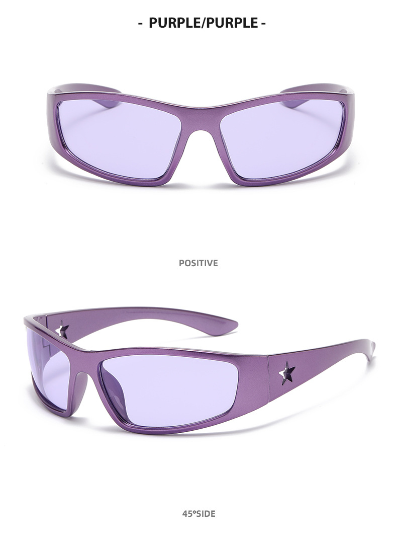Hip-hop Streetwear Geometric Pc Cat Eye Full Frame Sports Sunglasses display picture 4