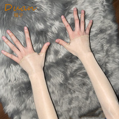 男女全身透明連身絲襪衣油光連體絲滑情趣超薄性感開檔帶半指露指