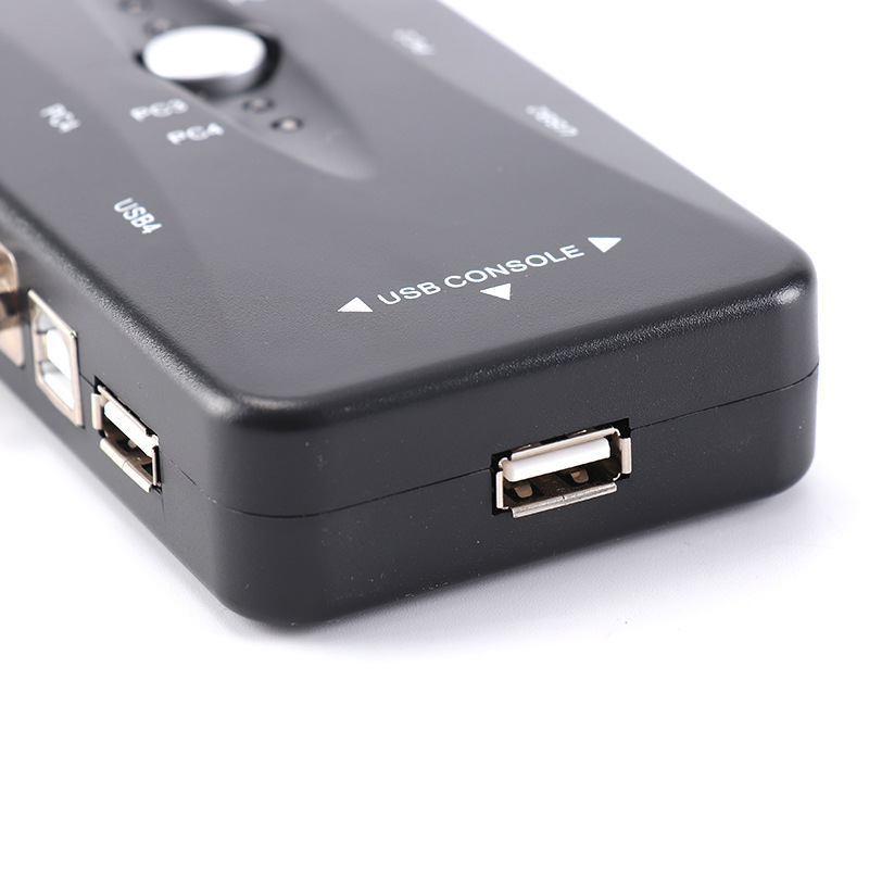 VGA KVM切替器4ポート手動変換器4入1入2入1入2ポートパソコンUSBマルチポート切替器|undefined