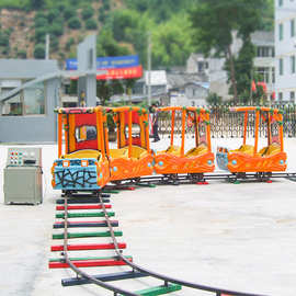 公园观光缆车无动力亲子游乐设备儿童乐园电动轨道追逐火车