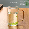 Heat -resistant glass cup with handle milk cup office transparent glass cup soaked tea cup cold water cup home