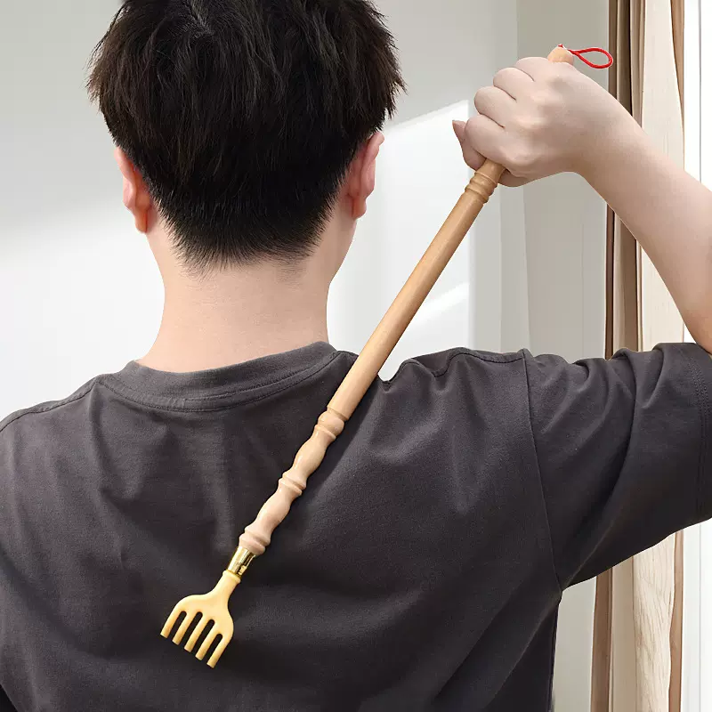 痒痒挠背部抓痒不求人家用懒人抓痒器孝子手木质老头乐挠痒扒批发