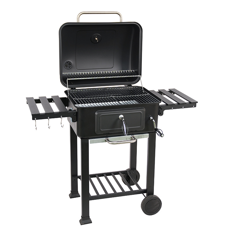 Spot gran parrilla de camping al aire libre parrilla de barbacoa americana plegable con chimenea parrilla exterior estufa de barbacoa