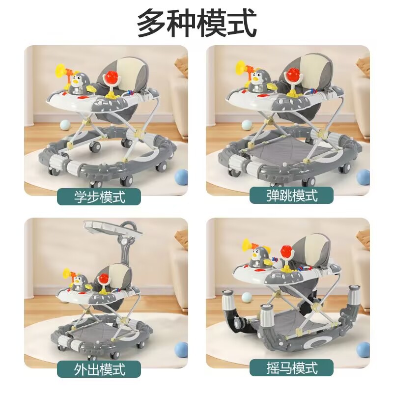 Baby Walker anti-o-pierna multi-funcional anti-caída anti-vuelco ayuda carro variable mecedora caballo al por mayor