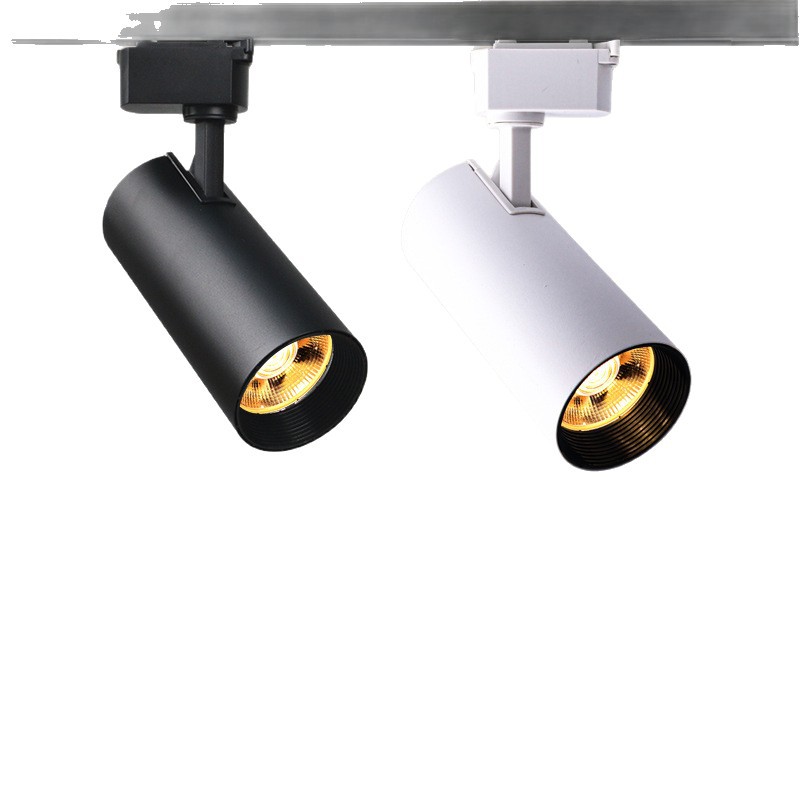 Luz de riel LED de alta eficiencia, ahorro de energía y alto brillo para tiendas de ropa, foco COB para salas de exposiciones comerciales, sin parpadeos, envío gratuito para uso doméstico