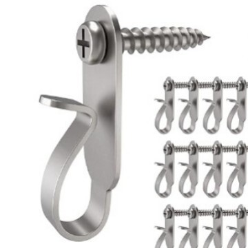 Light hooks, string light hooks, screw-in hooks, used for hanging string lights and wires, plants, wind chimes