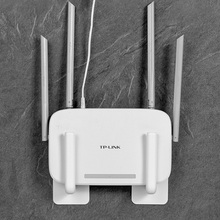 TUF4路由器收纳盒子上墙机顶盒壁挂式放置架固定器支撑托架wifi置