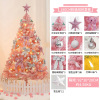 Christmas Mini Christmas Tree Package 60cm1.5m Velvet Pine Needle Desktop Christmas Tree Pink PVC