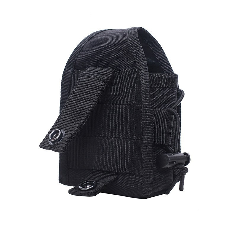 (2개) 야외 군사 팬 스포츠 인터콤 가방 보호 커버 무선 호출 기계 커버 몰리 시스템 휴대 전화 허리 교수형 가방