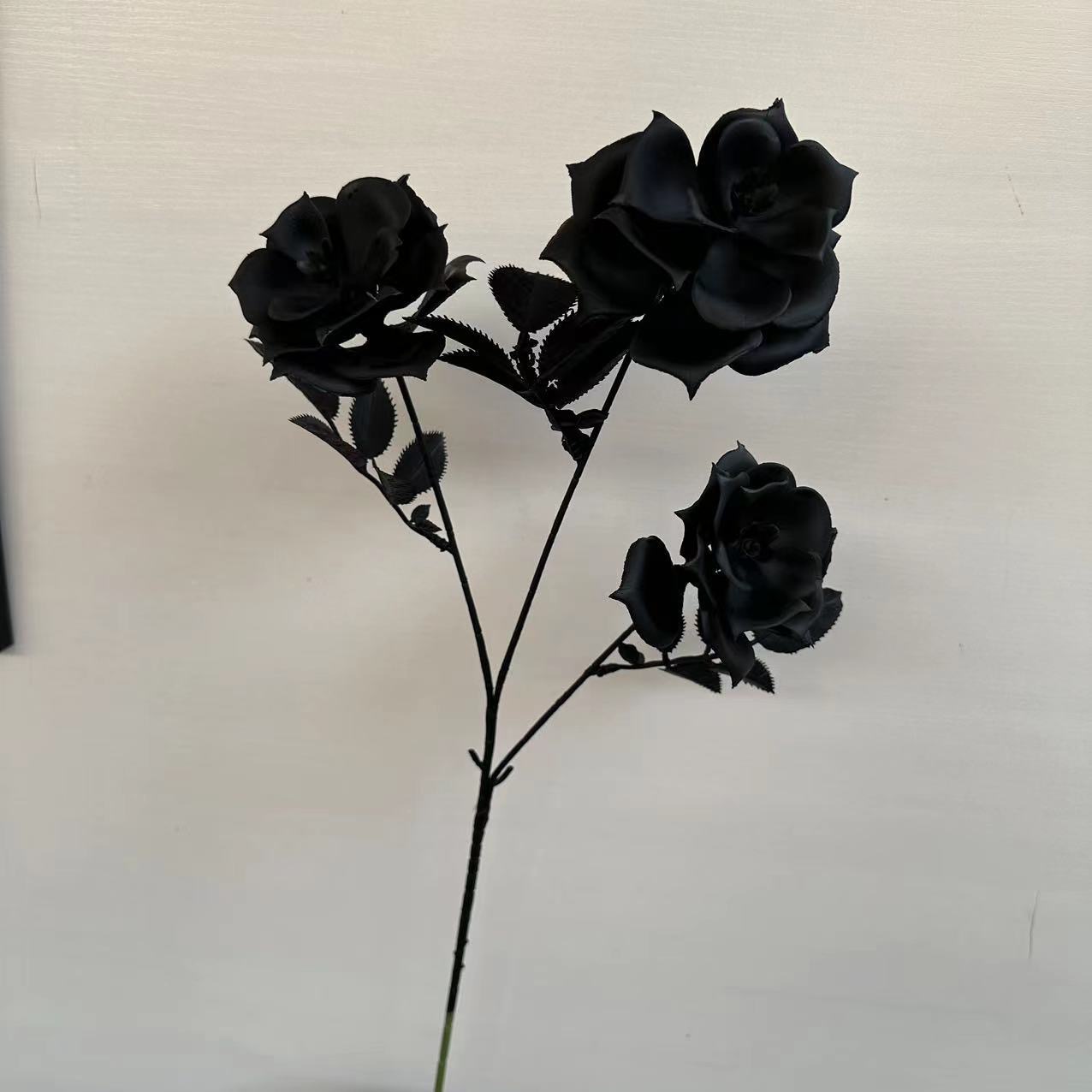 플라스틱 장미 3개