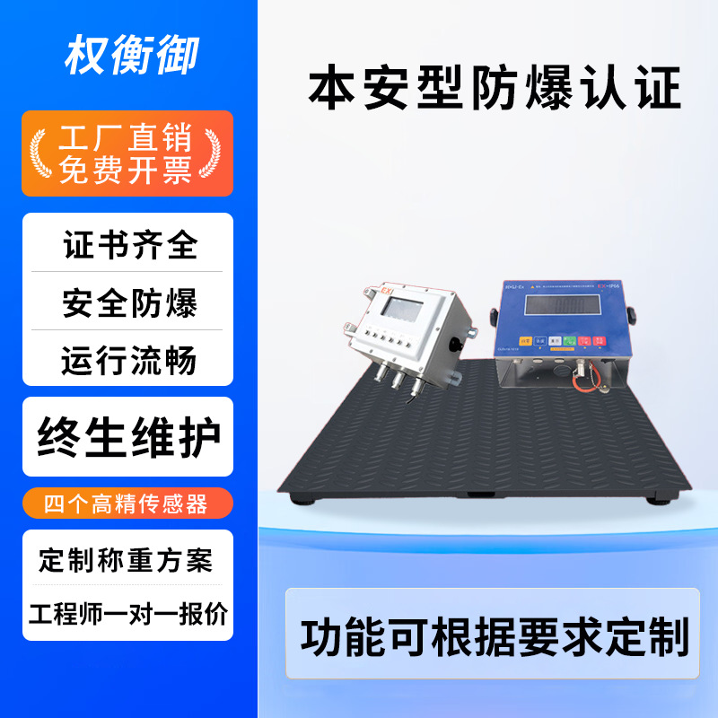 防爆电子地磅 液化气油漆化工专用本安型防爆地磅隔爆电子平台称
