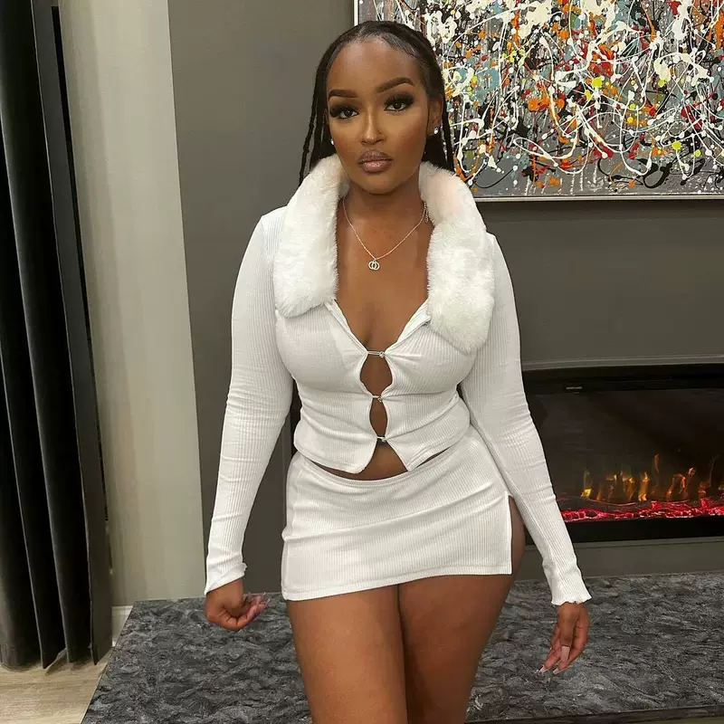 Demi-season long-sleeve, skirt, set, Amazon
