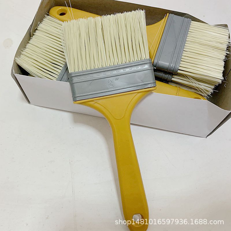 2元3寸油漆刷 塑料柄清洁毛刷 烧烤刷 油灰刷 墙刷 两元店批发