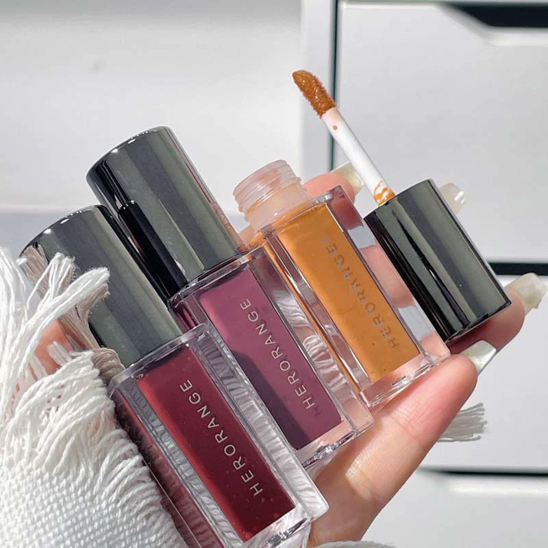 HERORANGE Moisturizing waterproof lip gloss, lipstick, mirror effect, does not fade, intense hydration