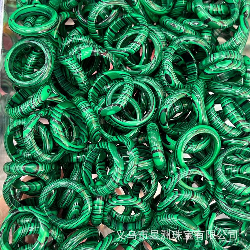 天然石水晶玛瑙玉髓圆环戒指戒圈跑环吊坠DIY饰品新中式 厂家批发|undefined
