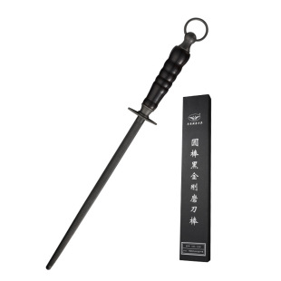 High-Hardness Household High-Carbon Steel Sharpening Rod, Chef's Professional Tool for Butcher Shops, Kitchen Tool Sharpening Stone