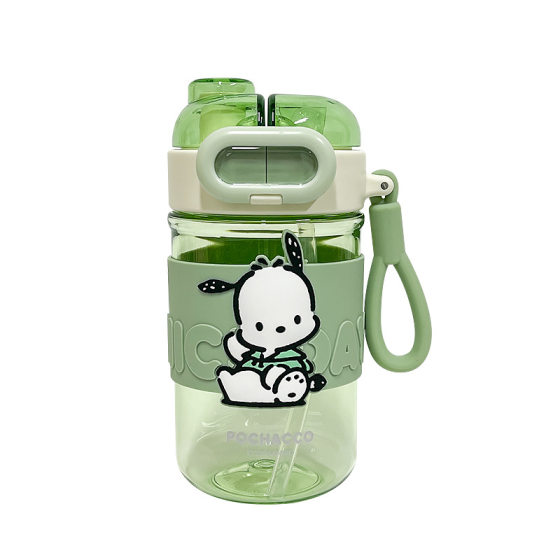 Children's Cartoon Plastic Cup Cute Double Drinking Cup Girl's Portable Handy Cup Sanrio Genuine Authorized Suction Cup