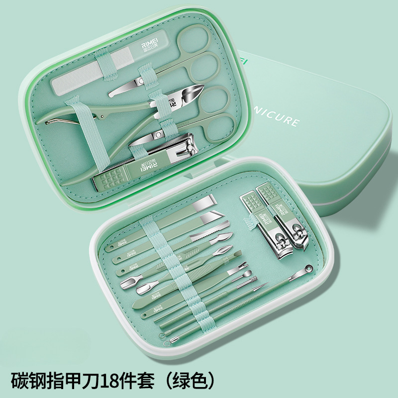 Kit de cuchillo de uñas para hombres y mujeres de pedicura de uñas muertas para el hogar de uñas 18 piezas al por mayor Jinda Rimei