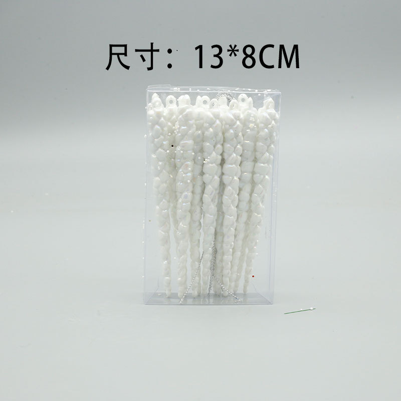 (un conjunto de 14) Jade White Ice Cone - 13x8CM