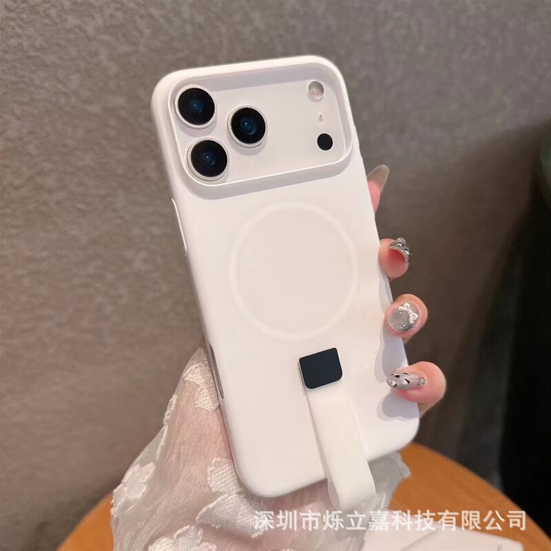 适用iphone17果冻糖果小尾巴磁吸手机壳苹果16PROMAX一体挂绳护套|undefined
