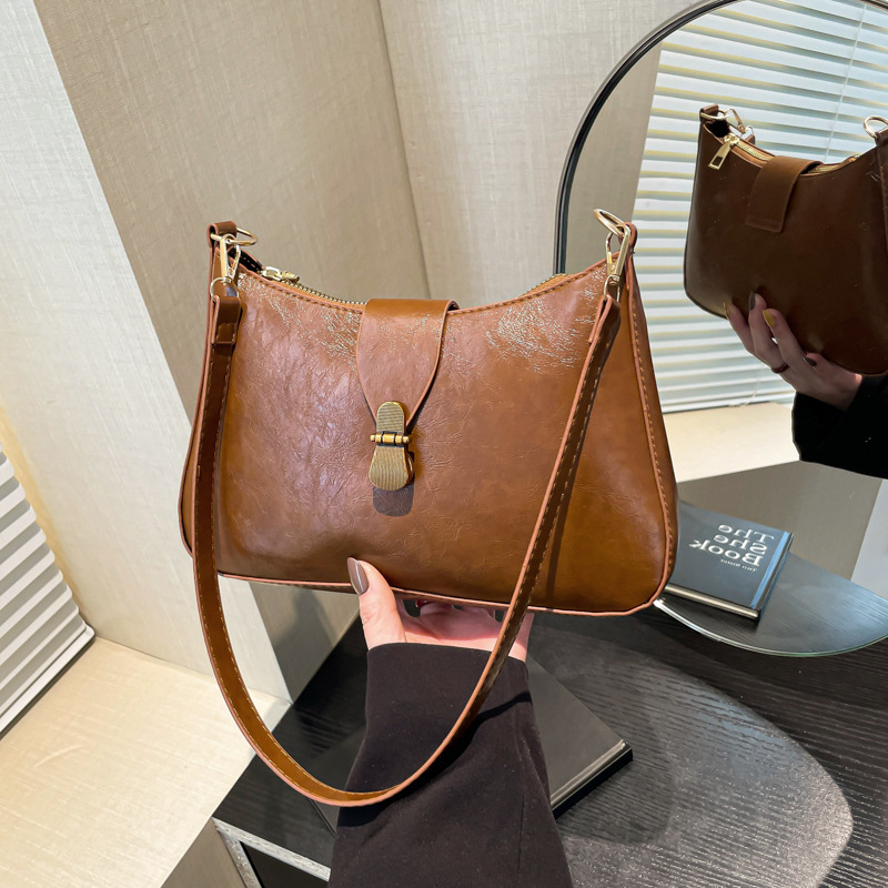 Niche Zhong retro simple bolso de braza de mujer 2025 nueva moda transfronteriza bolso pequeño de moda moda de viaje de moda mochila de hombro image 3