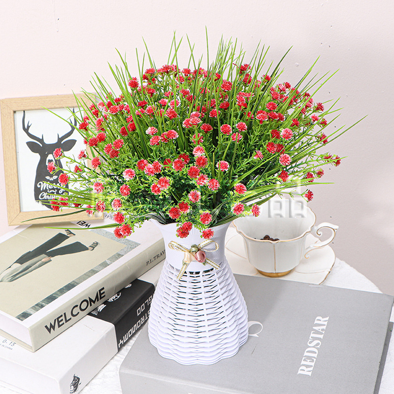 廠家批發外貿 小清新滿天星批發 仿真花束婚慶 酒店家庭裝飾