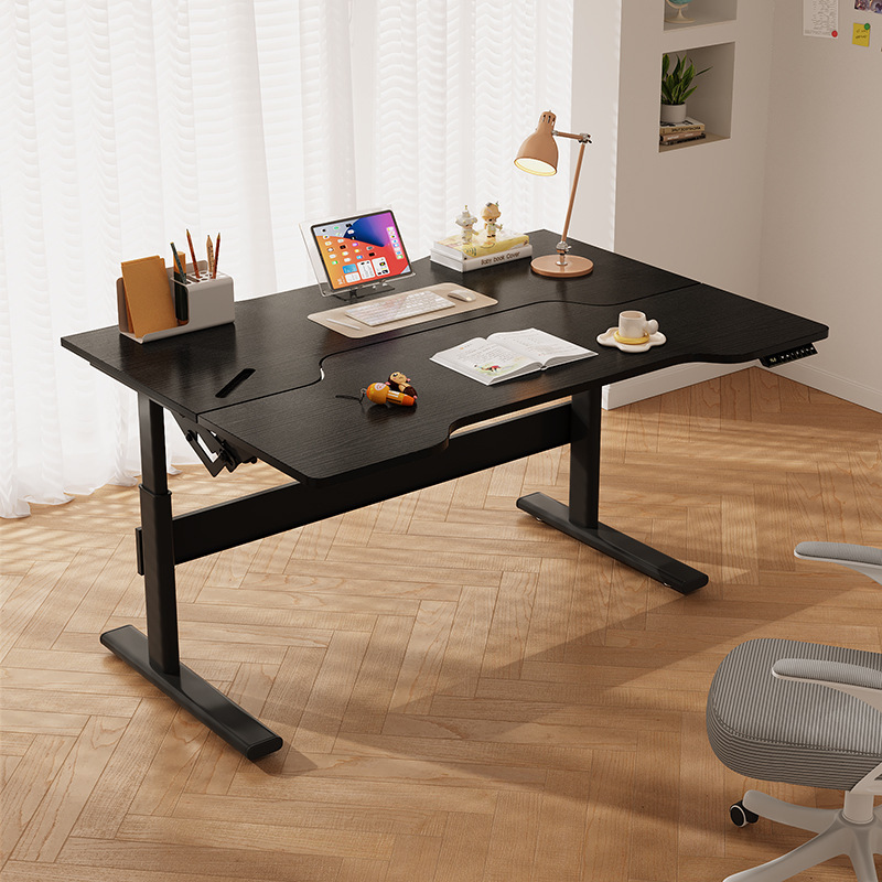 Desktop Computer Desk, Adjustable Desk, Office Desk, Gaming Desk, Adjustable Solid Wood Multifunctional E-Sports Desk