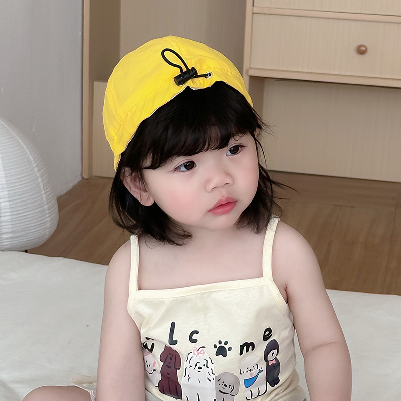 Sombrero de patito amarillo, niños y niñas, Cuicui, el mismo estilo, sombrero para el sol para mujer, protector solar, protección UV, gorra, moda, estilo occidental