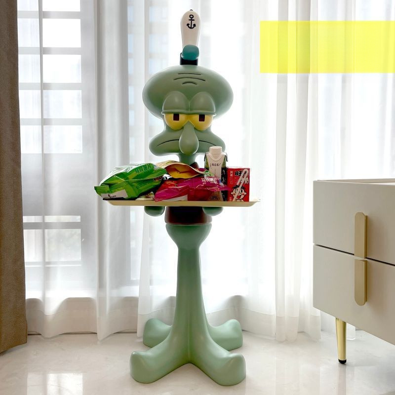 In-Stock 1.0m Trendy Tray Floor-Standing Oversized Ornament Figurine for Workers Next to Sofa Living Room Shelf