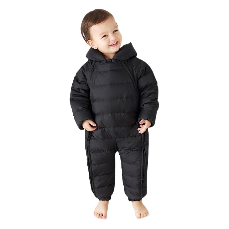Bebé mono abajo chaqueta hombres y mujeres bebé engrosada Outwear mameluco infantil Polar-forrado abrazo ropa invierno abrazo ropa