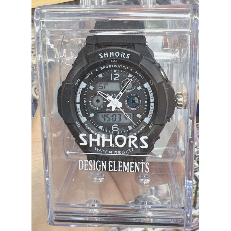 Reloj de pulsera (número 731) Negro puro