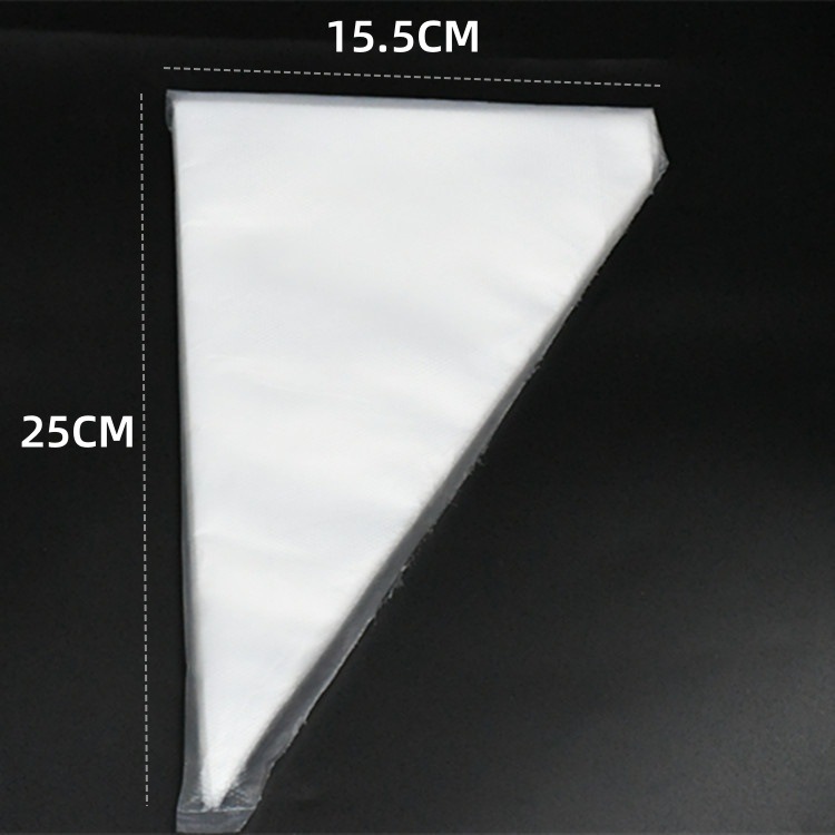 Bolsa de pastelería desechable, bolsa de exprimir, herramienta de pastel, bolsa triangular de crema de galletas decorativas, bolsa de pastel de bricolaje gruesa