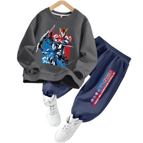 Ultraman Boys' Suit for Spring and Autumn: Stylish Kids' Clothing—Spring Sports Hoodie for Children