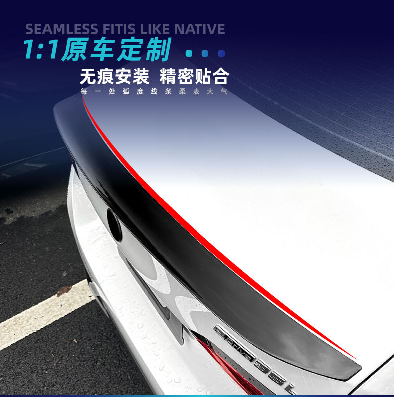 Suitable for Bmw 5 Series I5 G60 2024+ M5 Small Rear Wing Top Wing Fixed Wind Wing Rear Wing Cross-Border Modification Parts