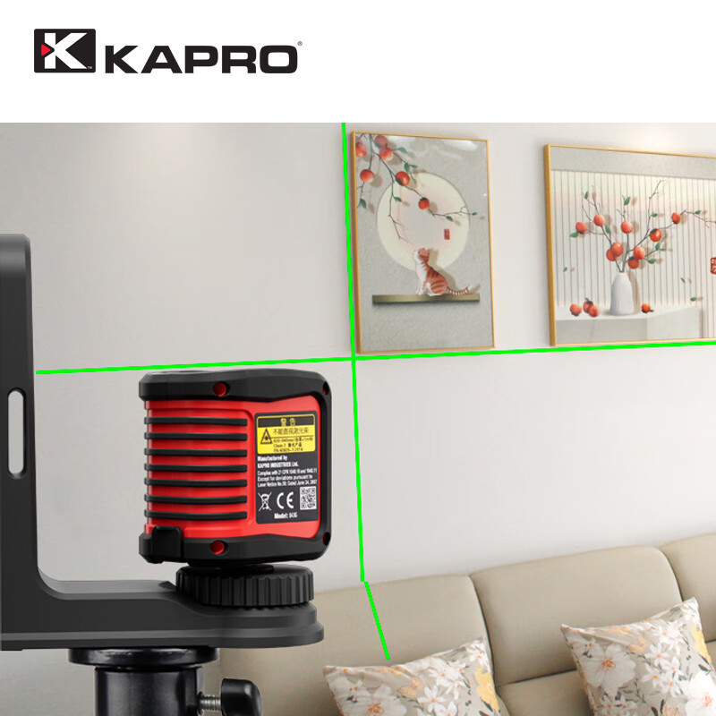 KAPROKAPRO Cape Road Octopus Stand Laser Leveler Green Light Cross 2 Line Mini Line Marking Line