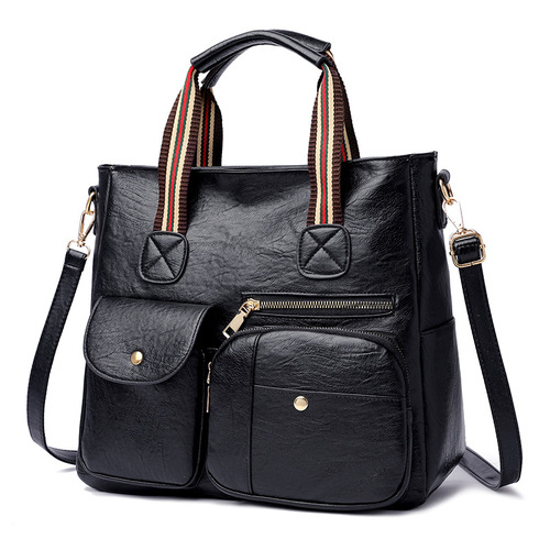 Crossbody bag handbag large capacity multi-pocket fashion European and American new shoulder bag middle-aged mother bag travel