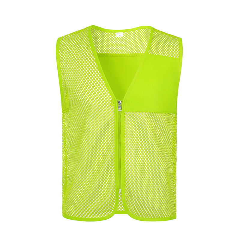 Nets de pesca transpirables voluntarios chaleco ropa de trabajo caballo clips impresión de malla publicidad voluntarios de bienestar público chaleco logotipo personalizado