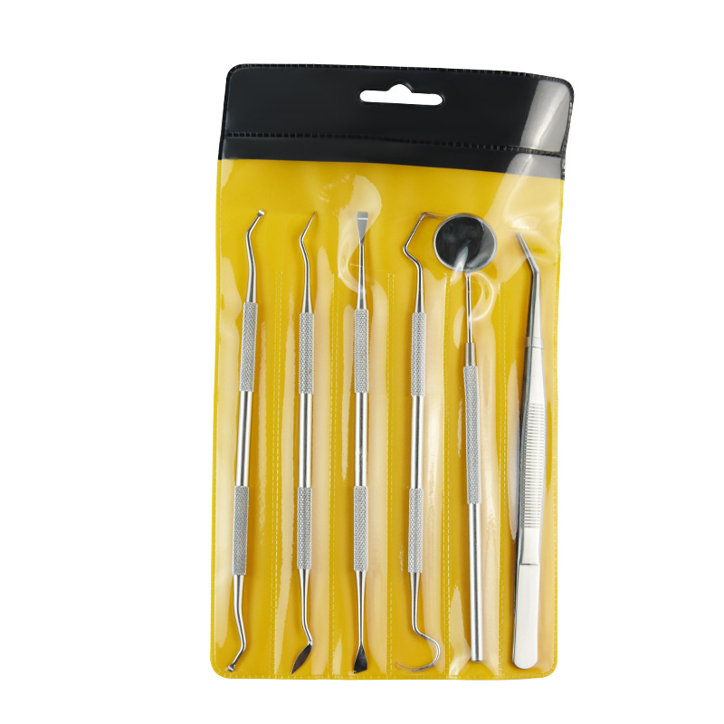 Kit de herramientas dentales de acero inoxidable sonda de endoscopio oral limpieza de tartar de enfermería eliminación de cálculos dentales image 6