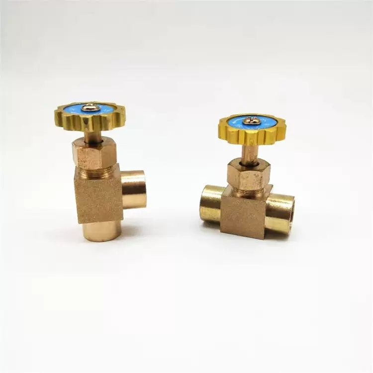 铜双内牙针型阀 1分 2分 角尺平行油阀 调节阀